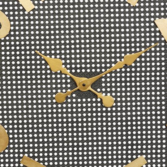 CosmoLiving by Cosmopolitan 32" Black Metal Industrial Wall Clock